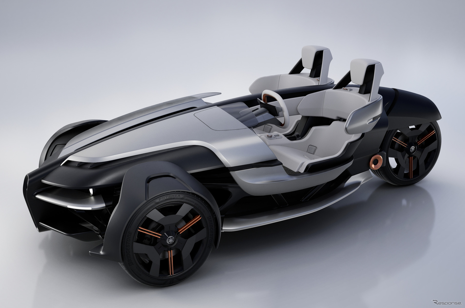 ヤマハ発動機の3輪オープンEVコンセプト「TRICERA」