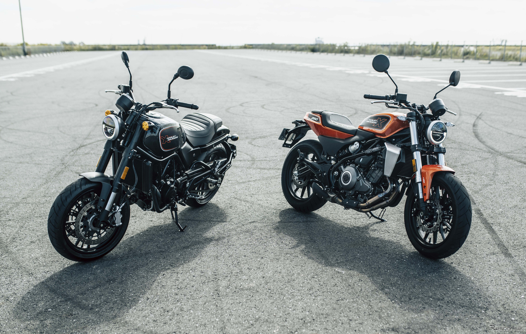 ハーレー X500（左）とX350（右）