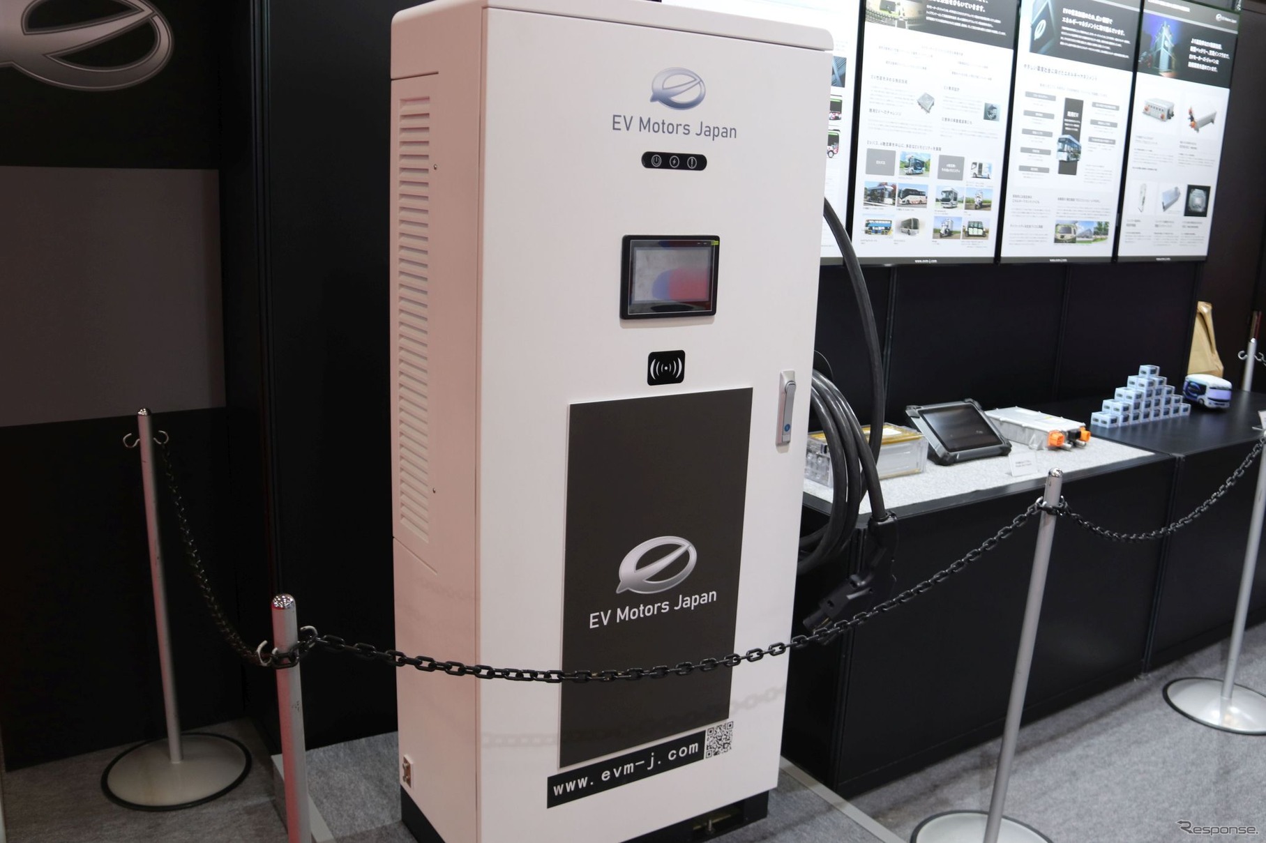 ジャパンモビリティショー：EVモーターズのEV路線バス