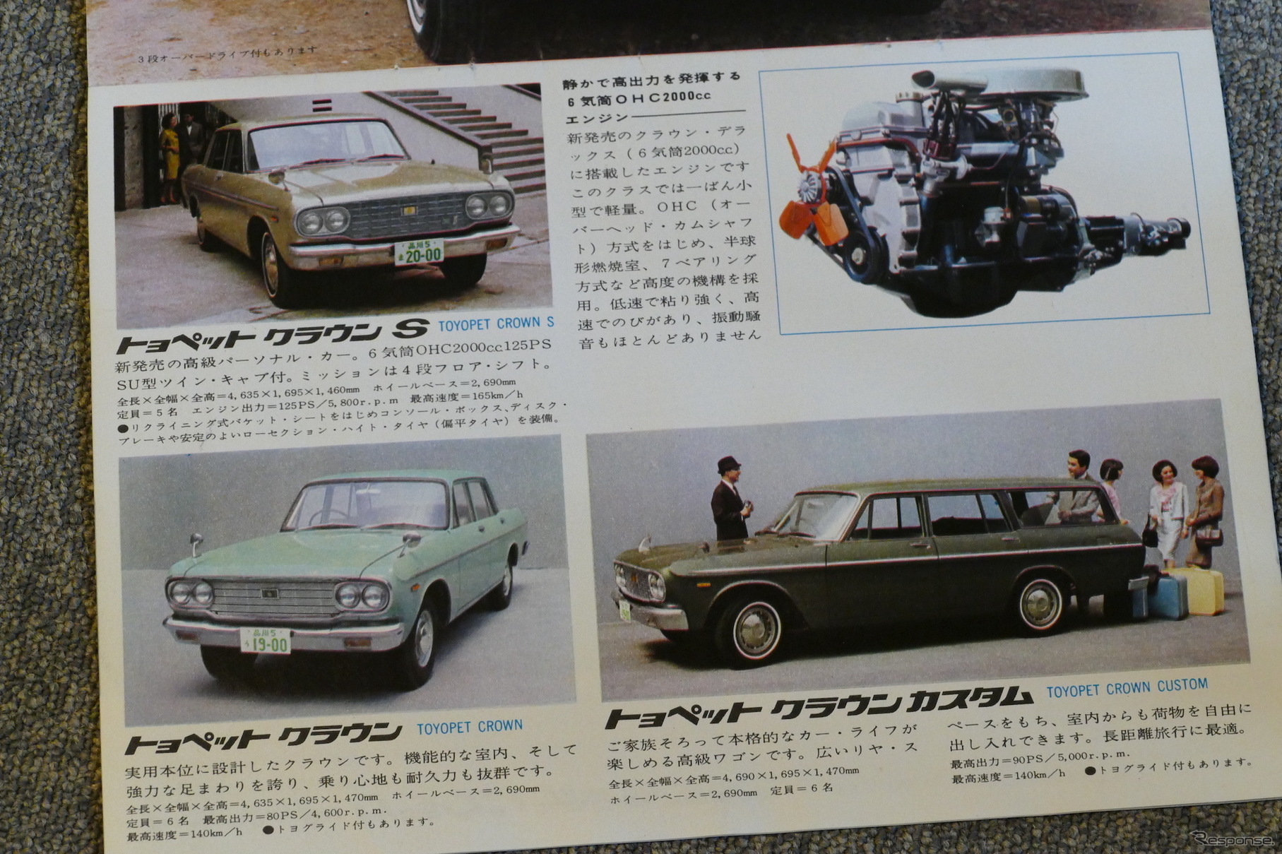昭和40年に開催された東京モーターショーのパンフレット（トヨタ）