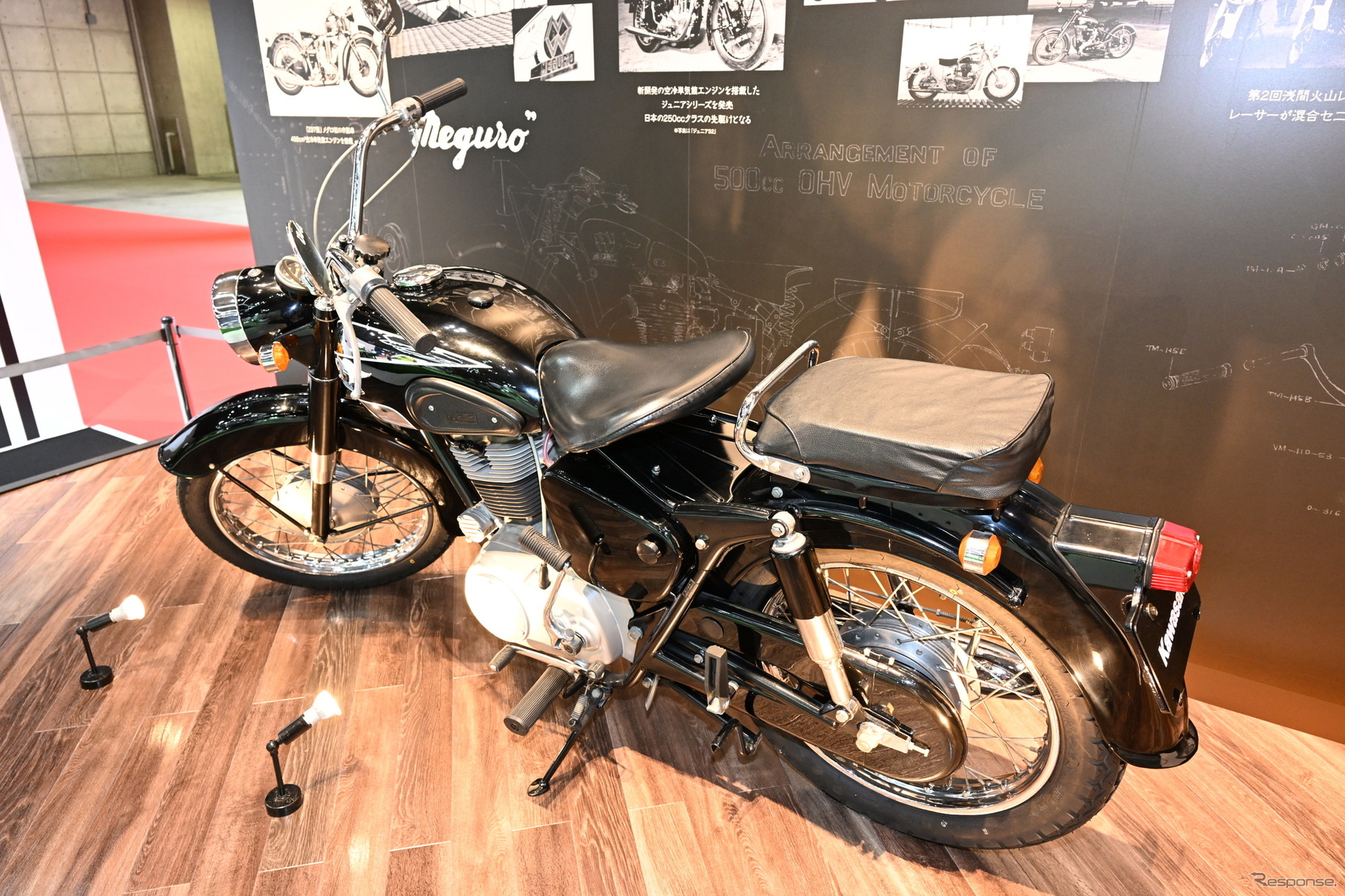 1964年から69年まで生産された、カワサキ250メグロSG（ジャパンモビリティショー2023）