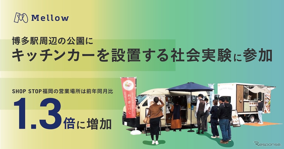 博多駅周辺の公園にキッチンカーを設置