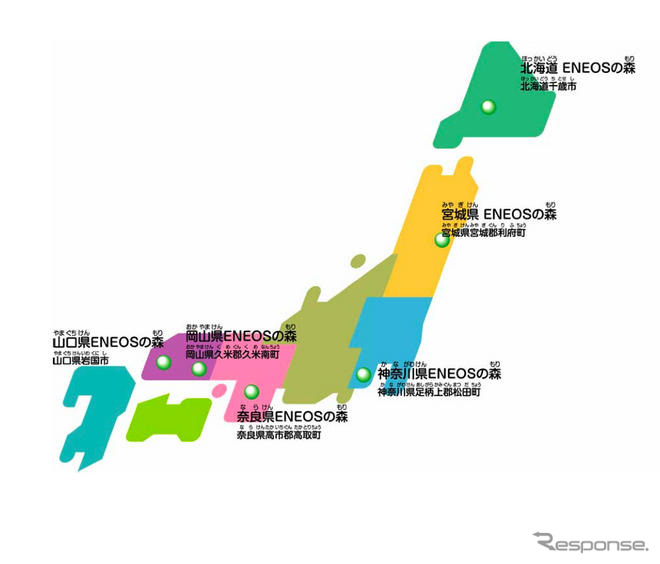 新日石、ENEOSの森で森林保全活動を展開