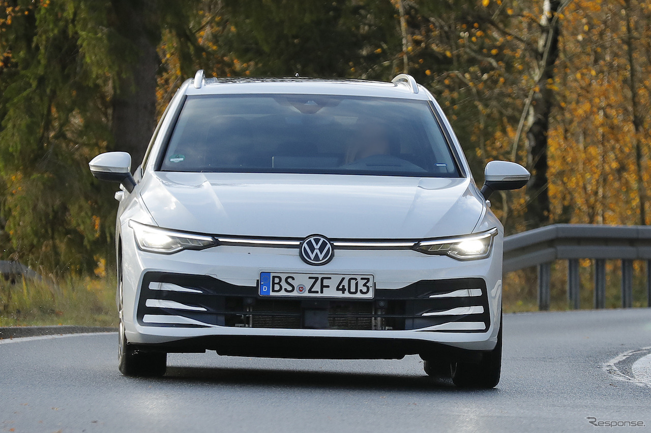 VW ゴルフヴァリアント  改良新型プロトタイプ（スクープ写真）