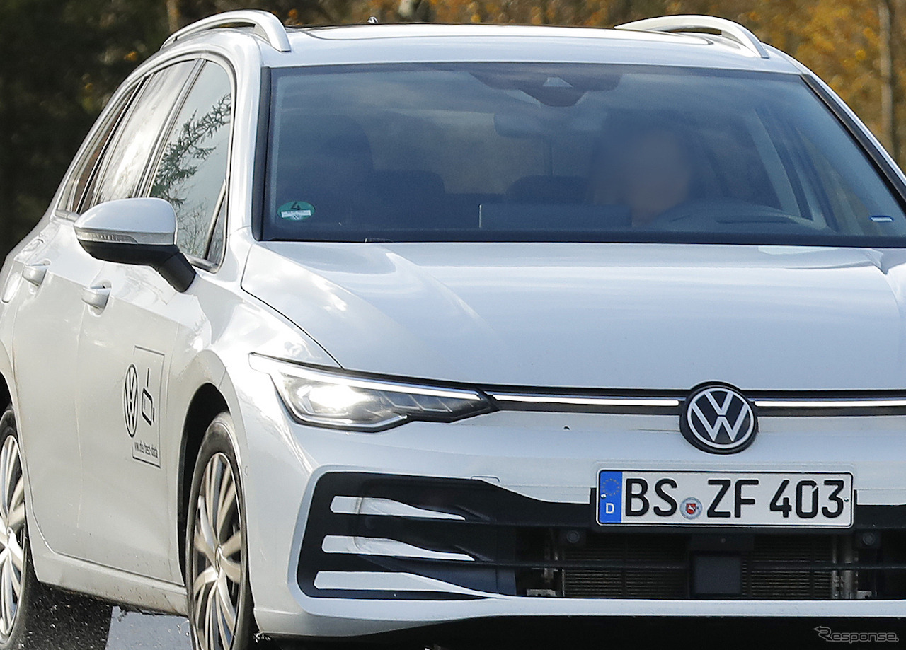 VW ゴルフヴァリアント  改良新型プロトタイプ（スクープ写真）