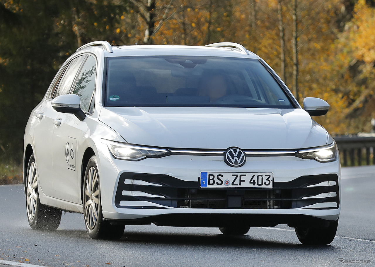 VW ゴルフヴァリアント  改良新型プロトタイプ（スクープ写真）