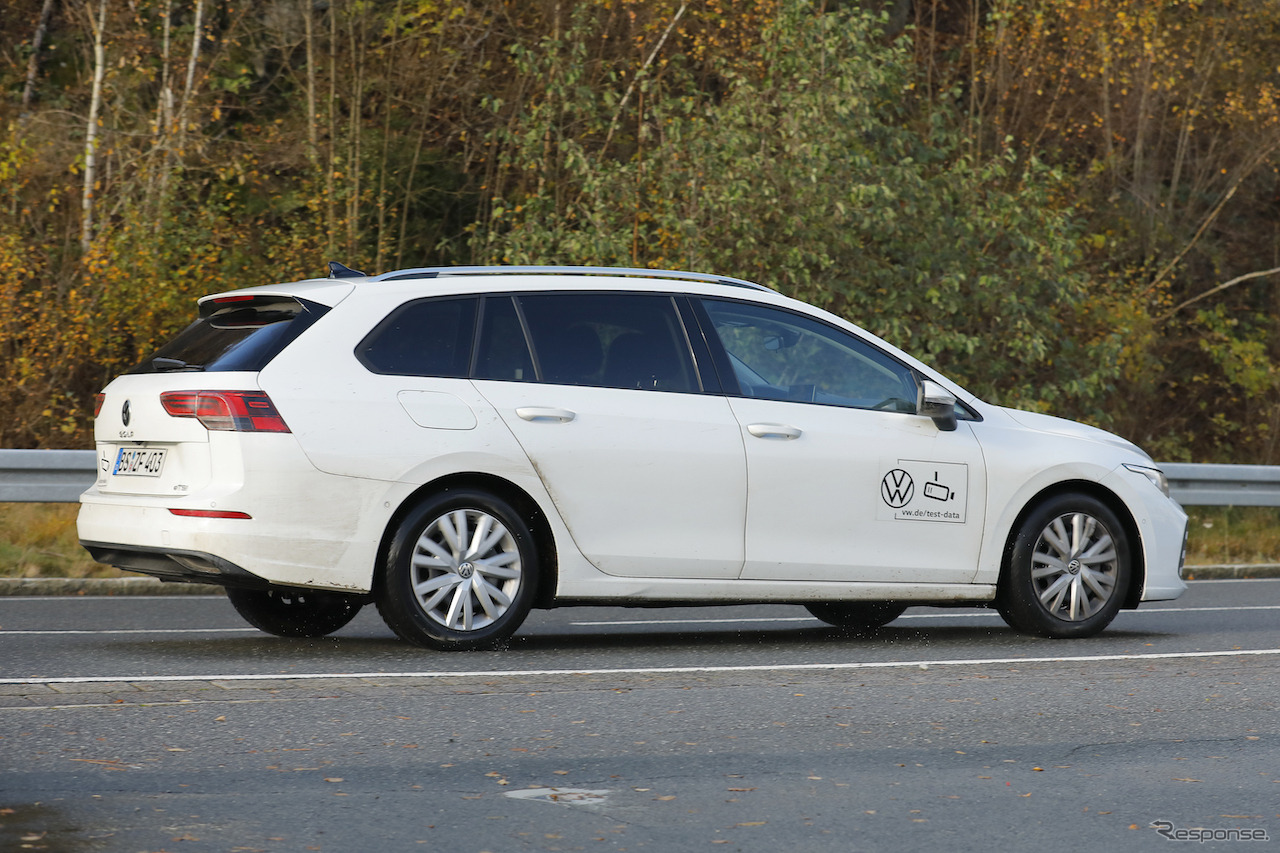 VW ゴルフヴァリアント  改良新型プロトタイプ（スクープ写真）