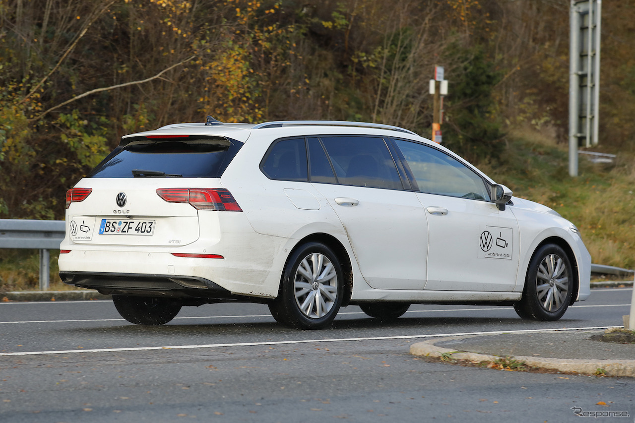 VW ゴルフヴァリアント  改良新型プロトタイプ（スクープ写真）