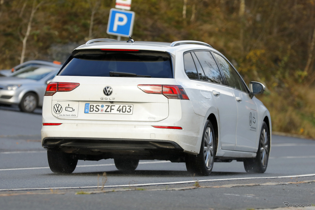 VW ゴルフヴァリアント  改良新型プロトタイプ（スクープ写真）