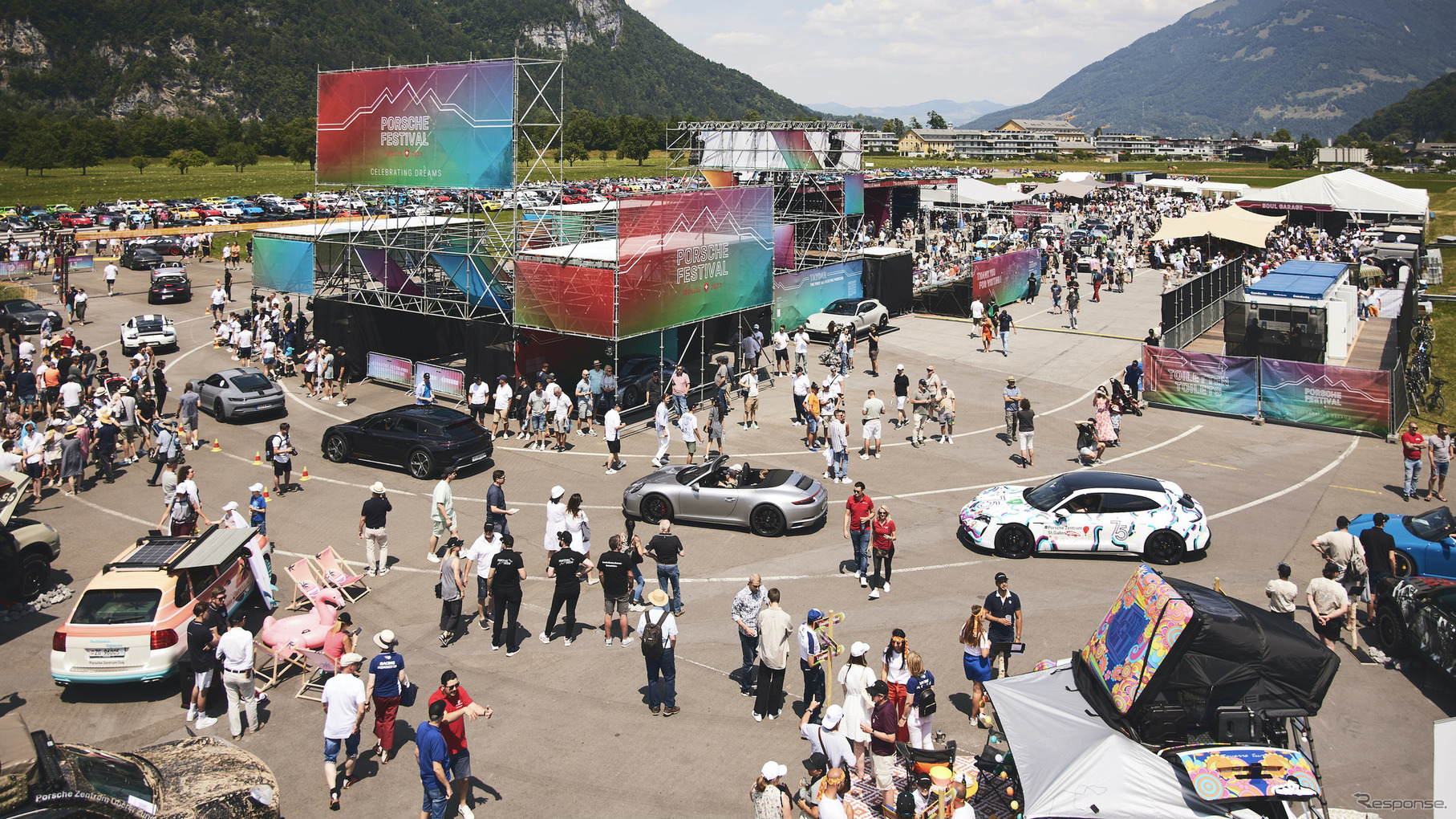 世界中で開催されたポルシェ75周年イベントの様子