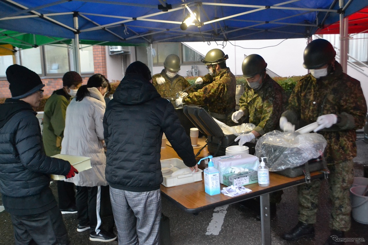 能登半島地震：自衛隊による支援（1月7日、石川県）