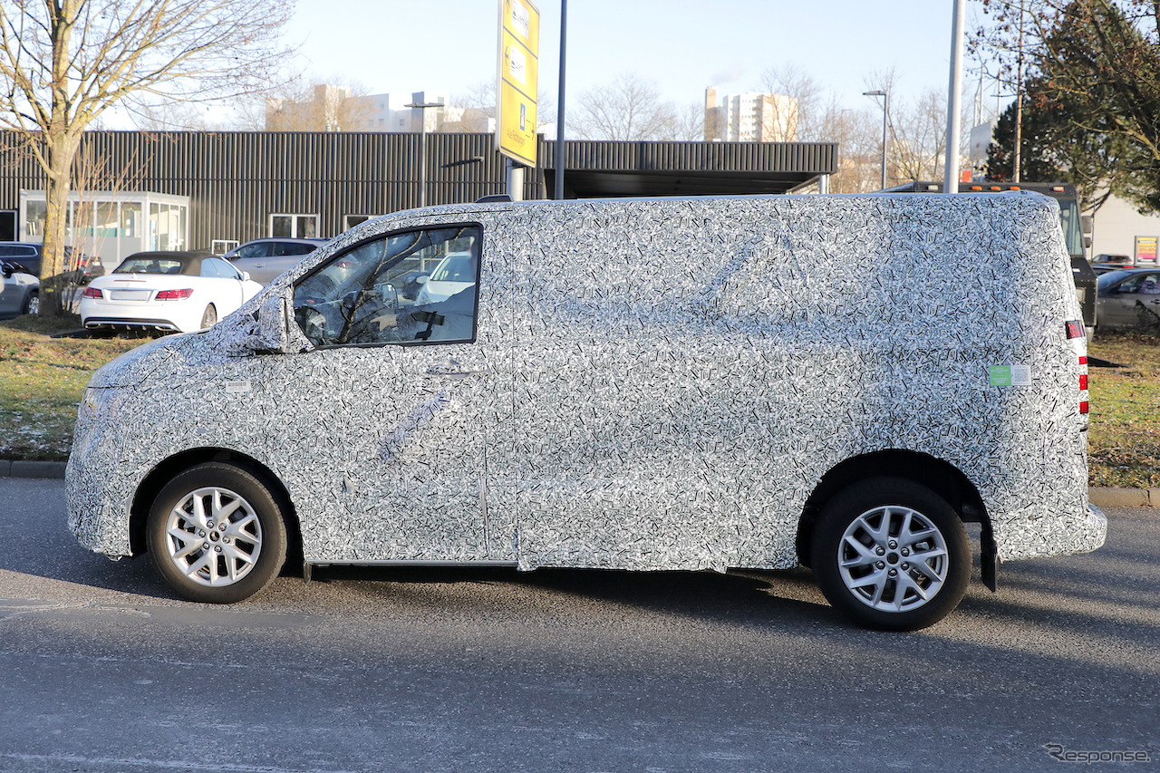 VW トランスポーターT7 ピックアップトラック仕様のプロトタイプ（スクープ写真）