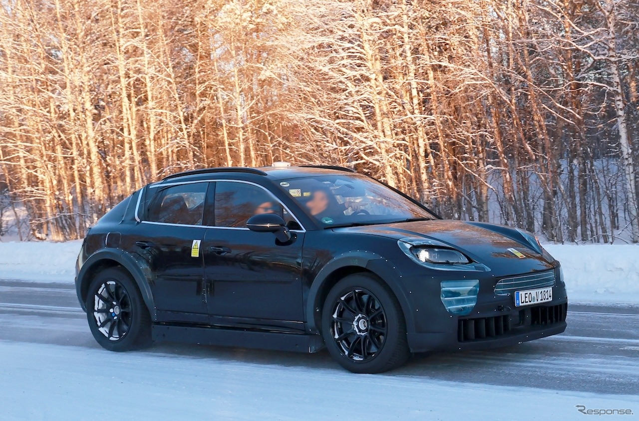 ポルシェ カイエン EV プロトタイプ（スクープ写真）