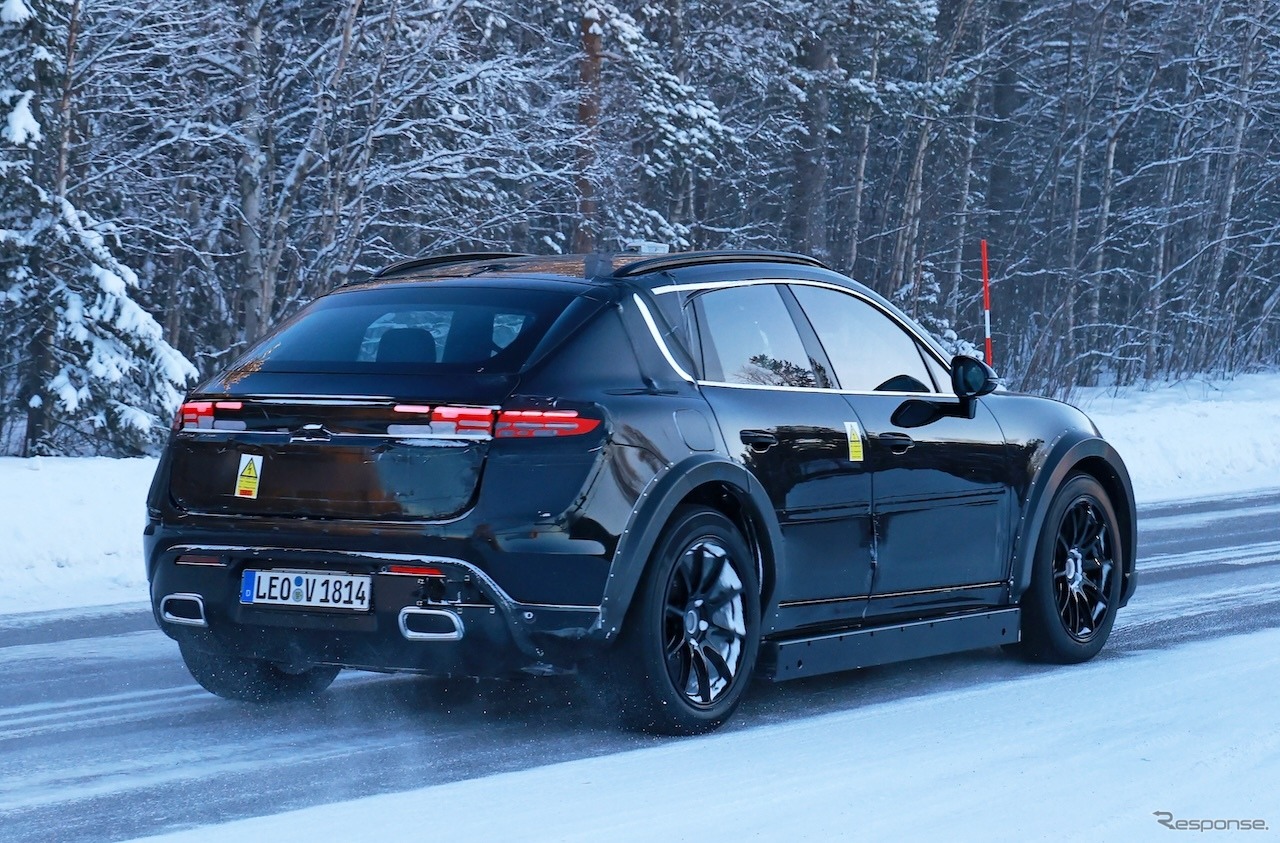 ポルシェ カイエン EV プロトタイプ（スクープ写真）