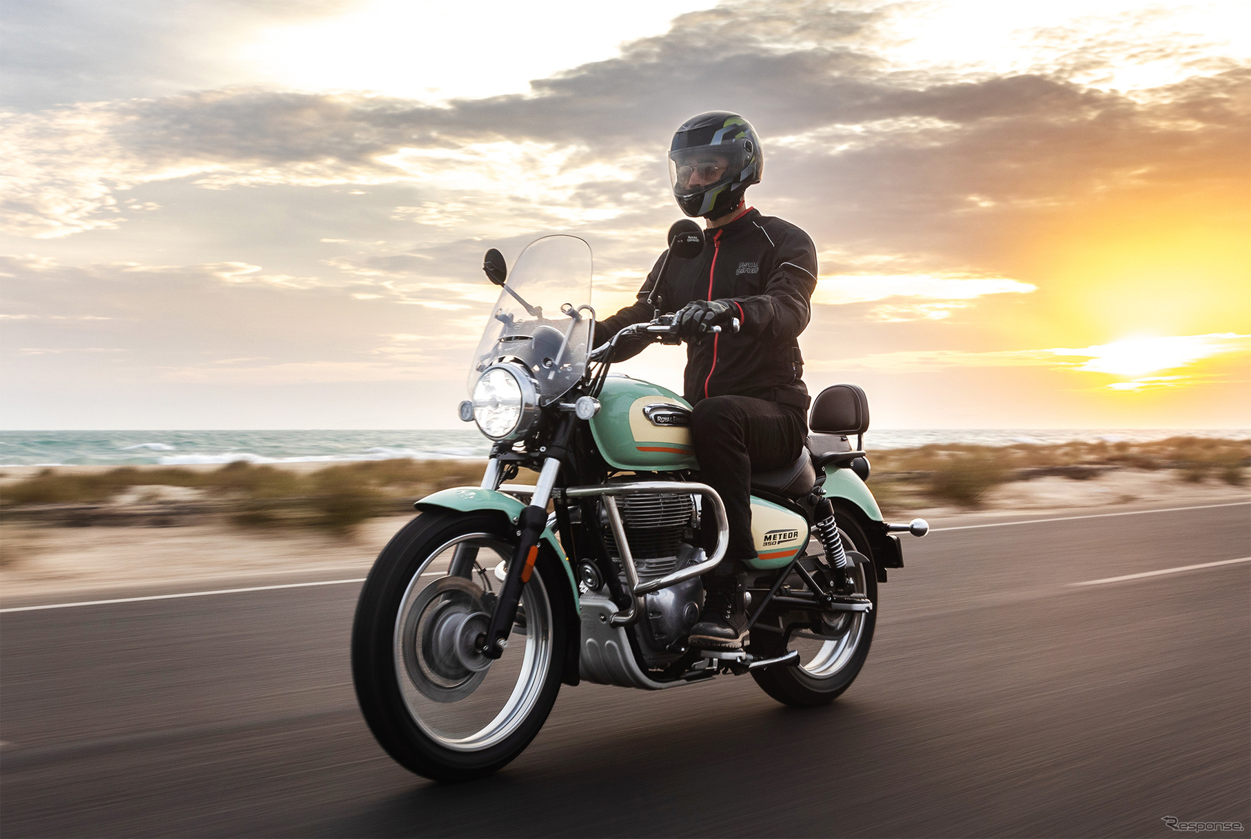 ロイヤルエンフィールド・メテオ350（オーロラグリーン）