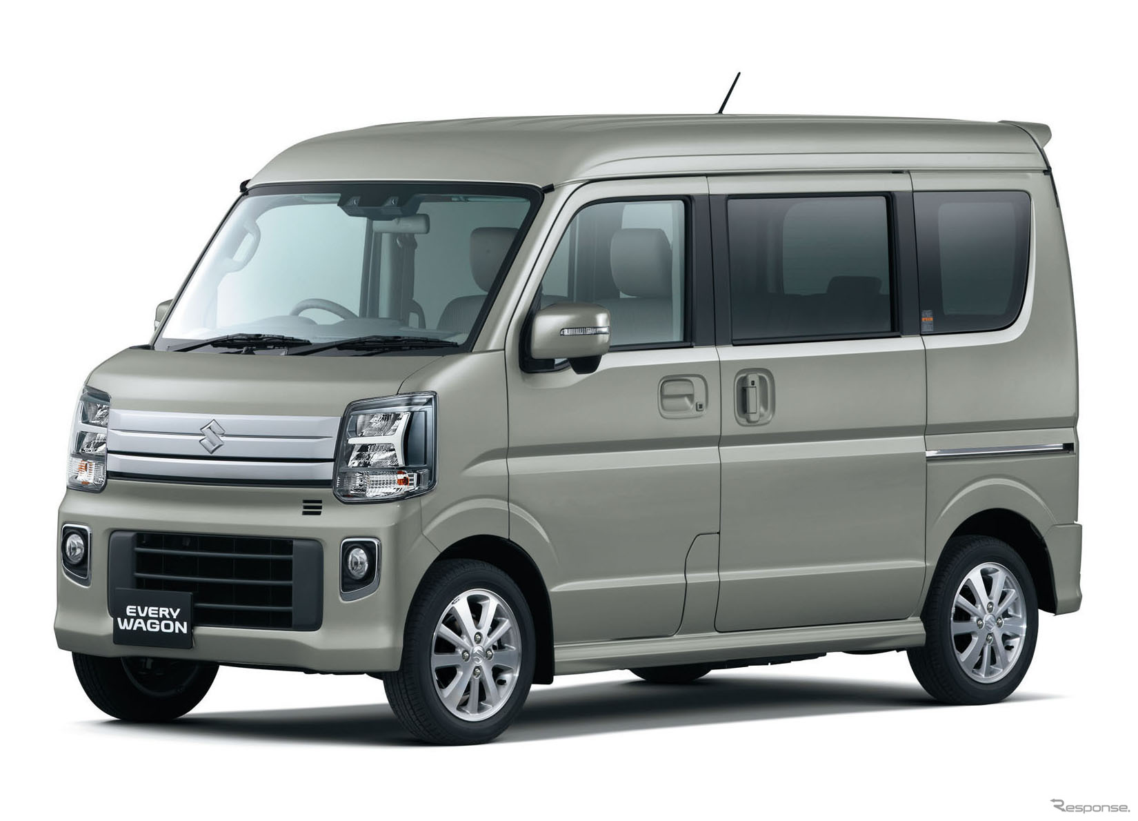 スズキ エブリイワゴン（モスグレーメタリック：PZターボ ハイルーフ車）