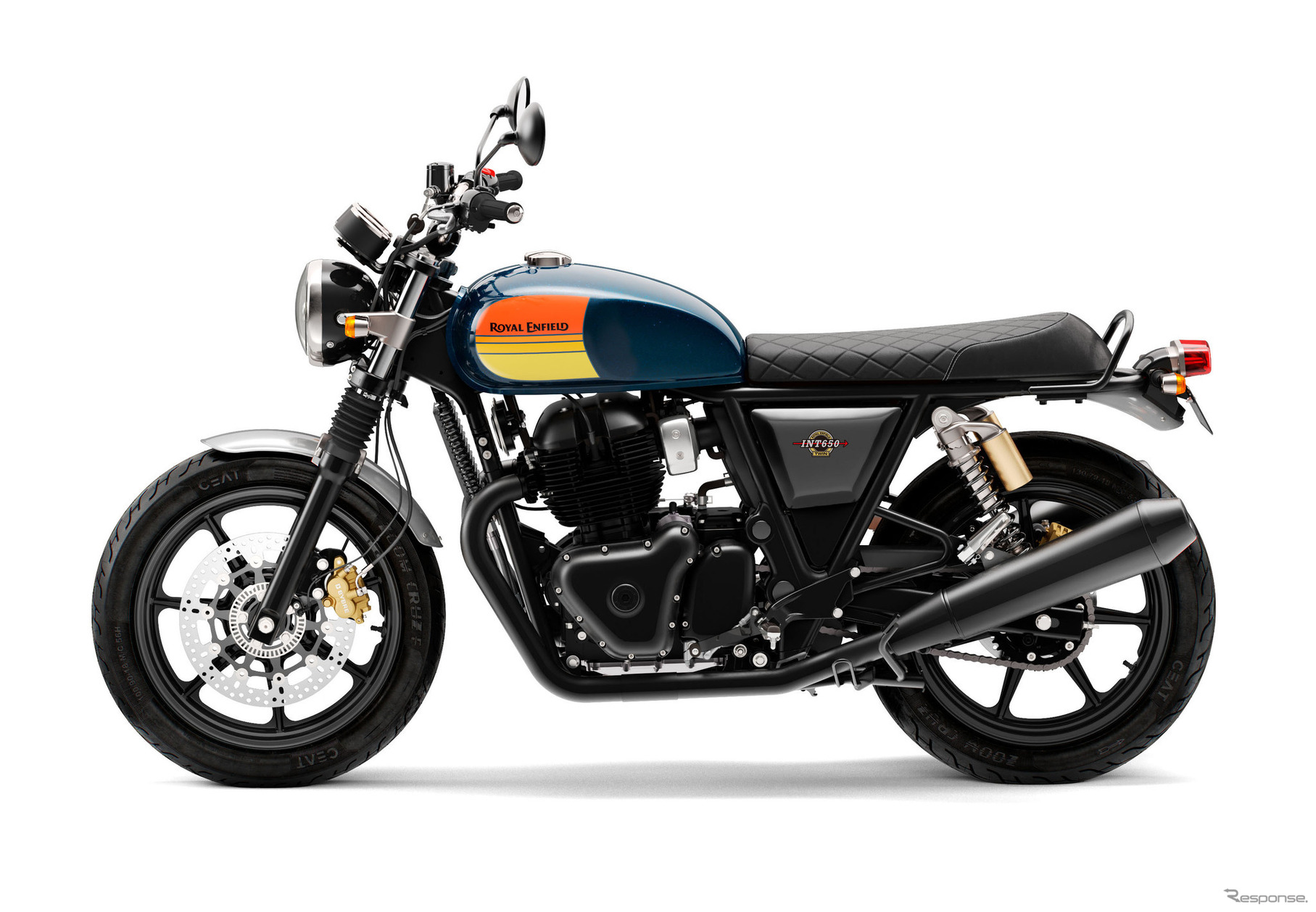 ロイヤルエンフィールド INT 650 DARK（Barcelona Blue）