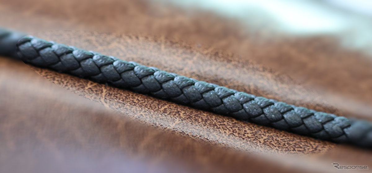 車種専用シートカバーオーダーに手編みパイピングのオプション『ブライドロープ Braid rope』登場