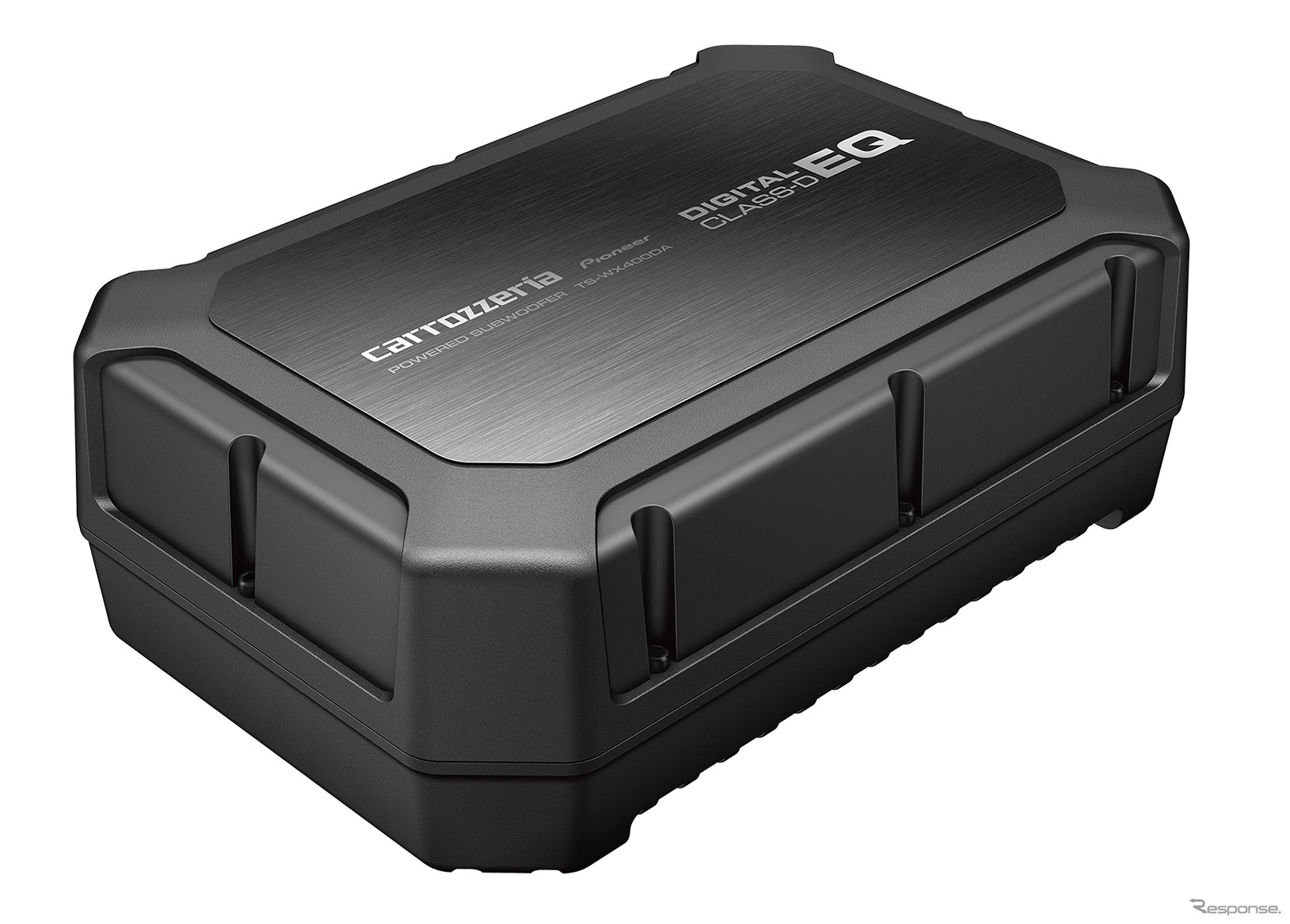 「小型・薄型のパワードサブウーファー」の一例（カロッツェリア・TS-WX400DA）。