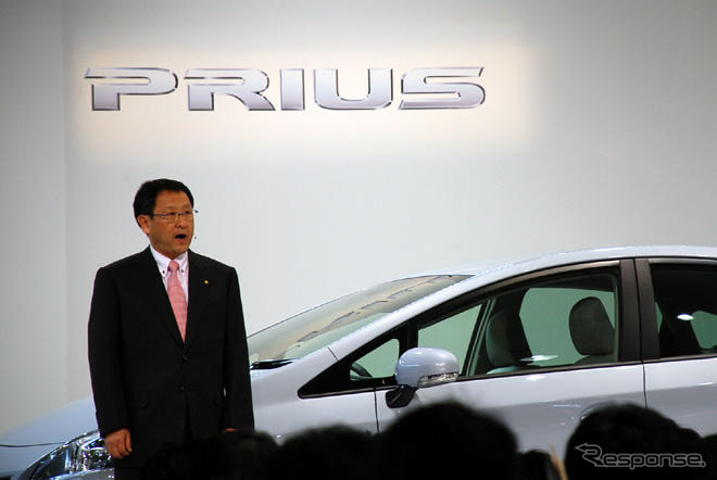 【トヨタ プリウス 新型発表】豊田副社長「自然と微笑みたくなるクルマ」
