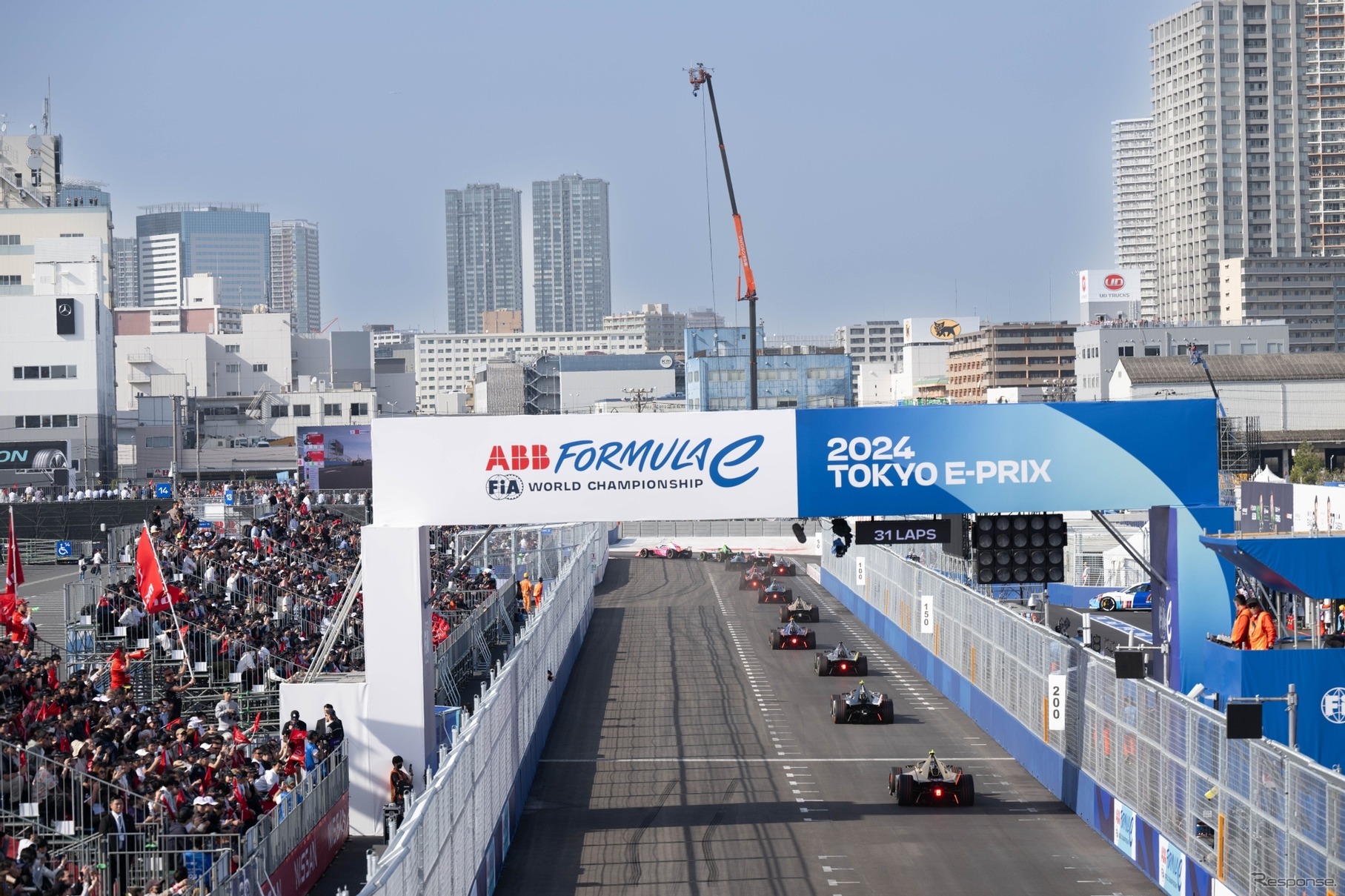 「2024 東京E-Prix」の模様。