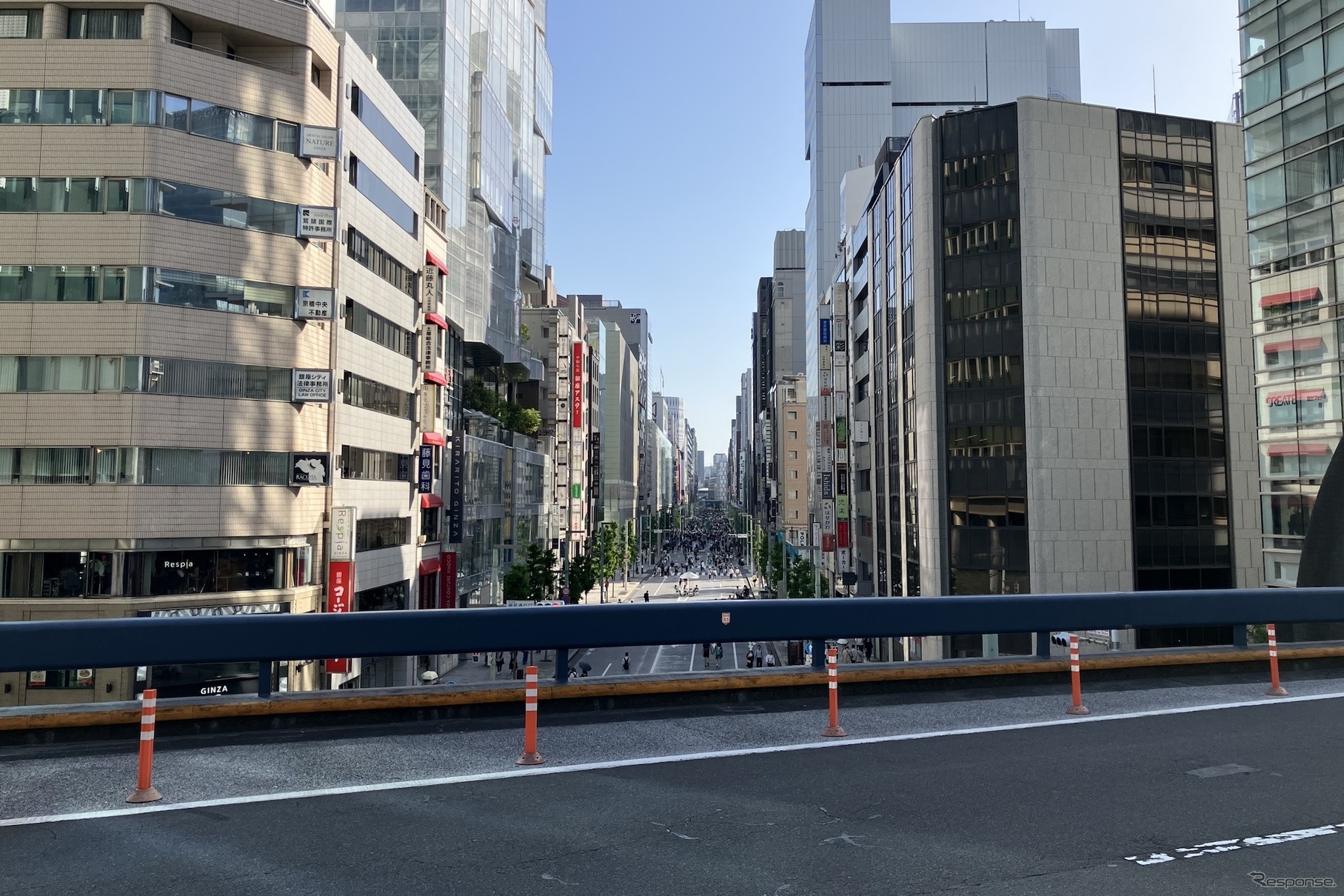 GINZA SKY WALK 2024：中央通り、銀座方面