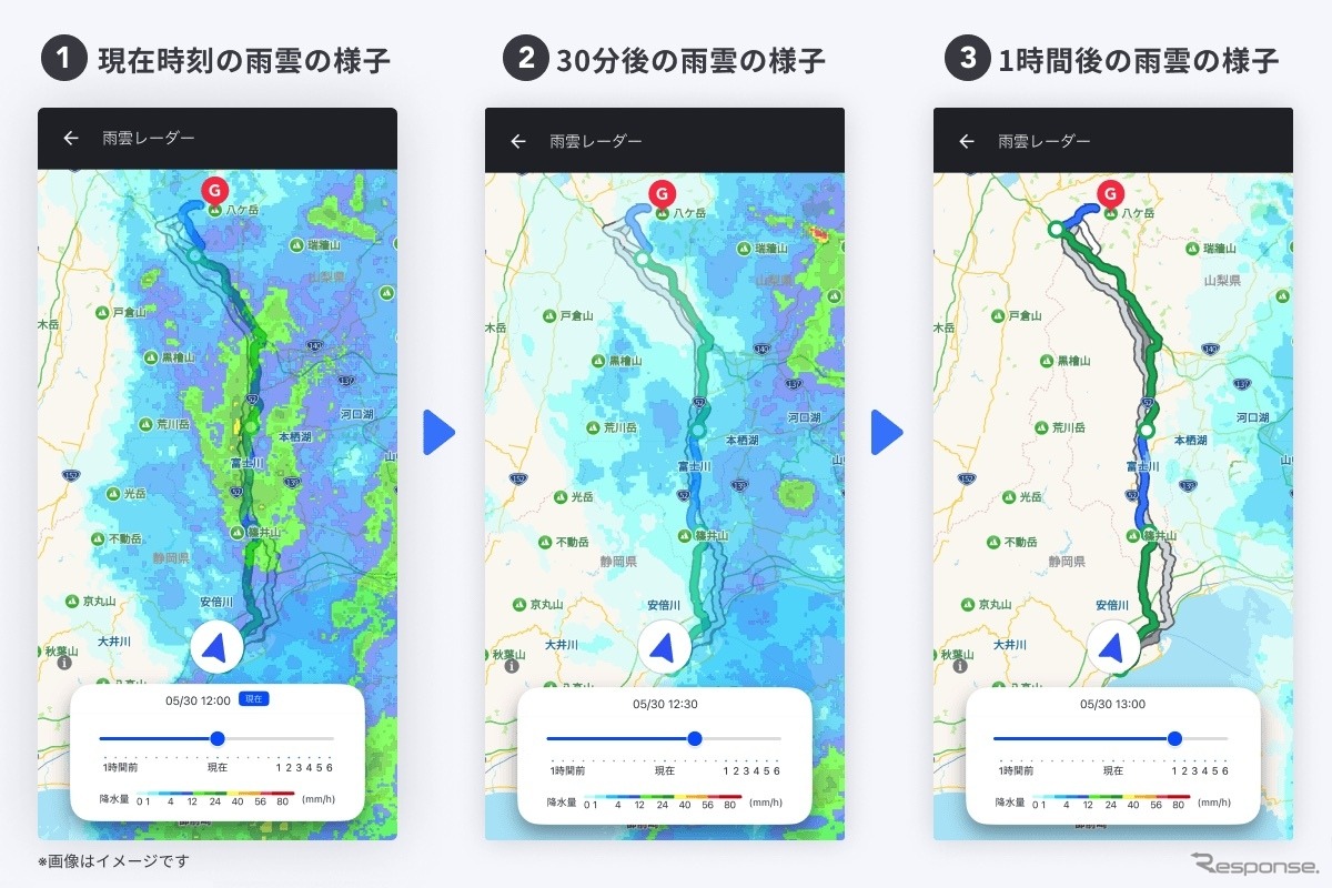 雨雲レーダーの使い方