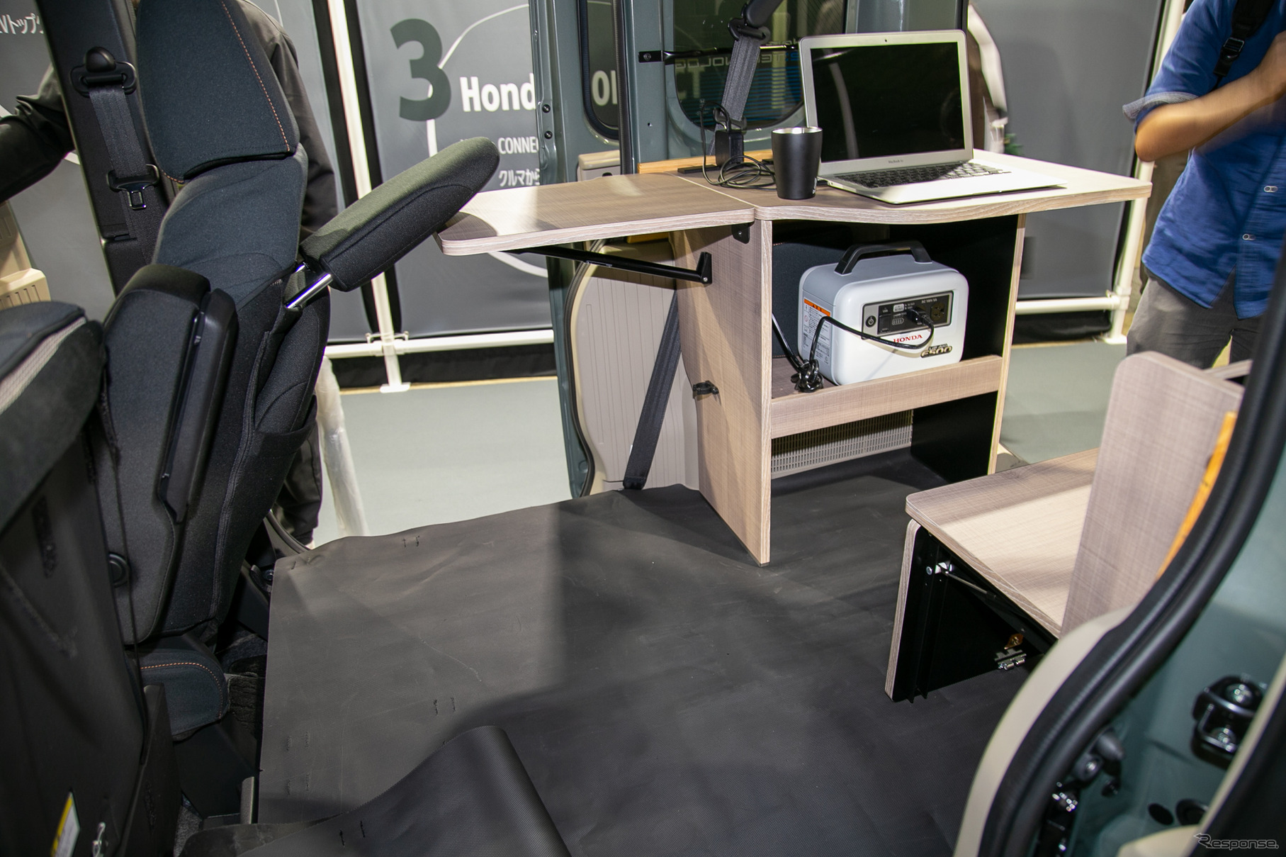 ホンダは新型EV『N-VAN e:』のアウトドアカスタム「e: FUN」を展示…東京アウトドアショー2024
