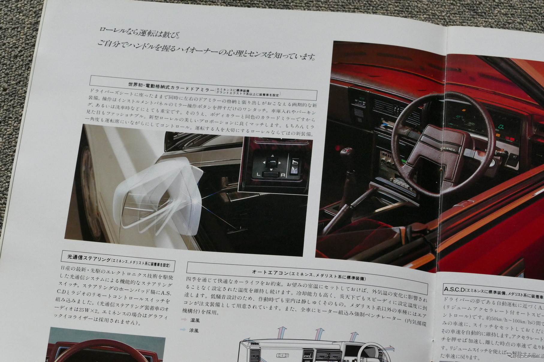 日産ローレル（5代目・C32型）当時のカタログ