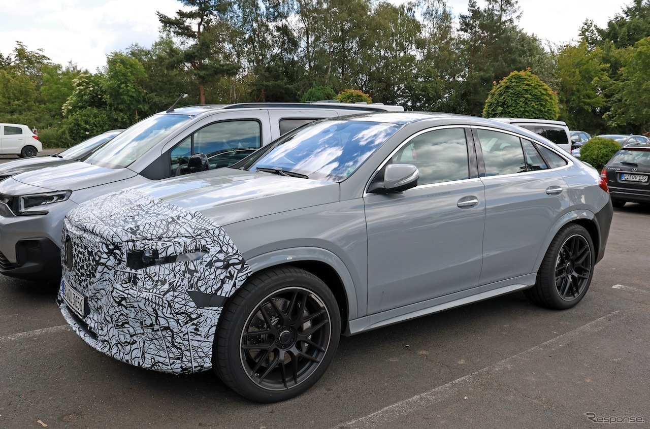 メルセデス AMG GLE 53クーペ 改良新型　プロトタイプ（スクープ写真）