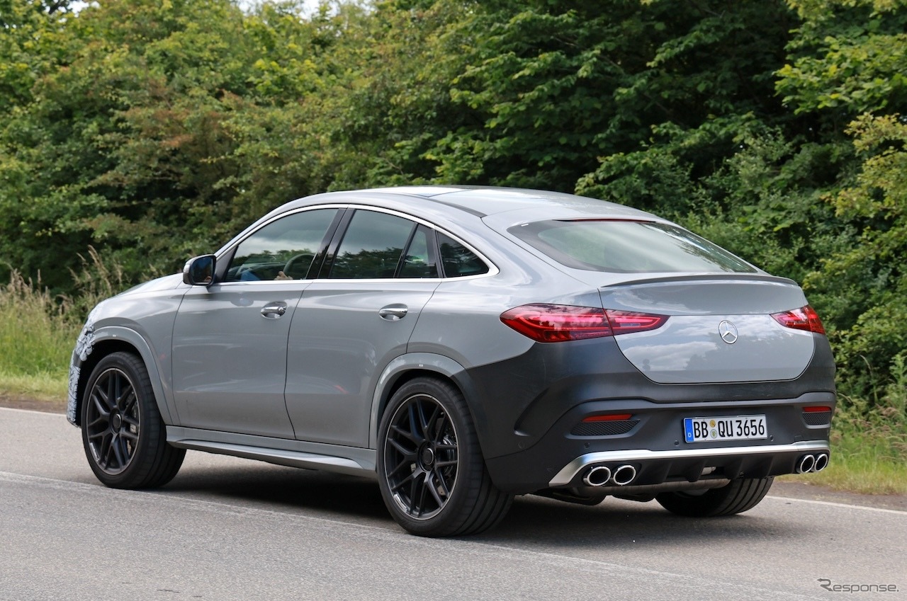 メルセデス AMG GLE 53クーペ 改良新型　プロトタイプ（スクープ写真）