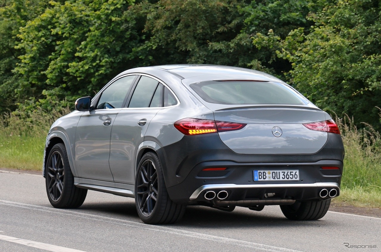 メルセデス AMG GLE 53クーペ 改良新型　プロトタイプ（スクープ写真）