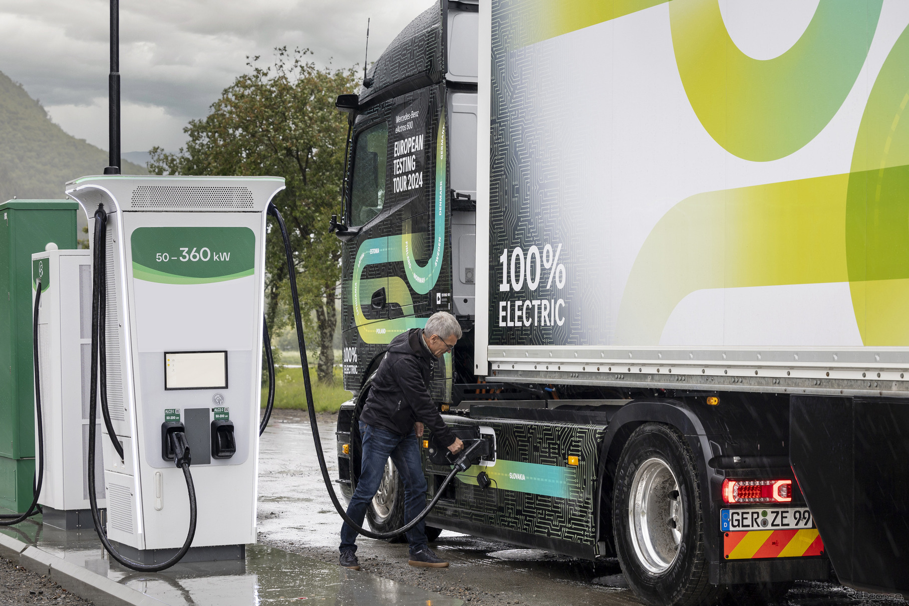 メルセデスベンツeActros 600のプロトタイプ