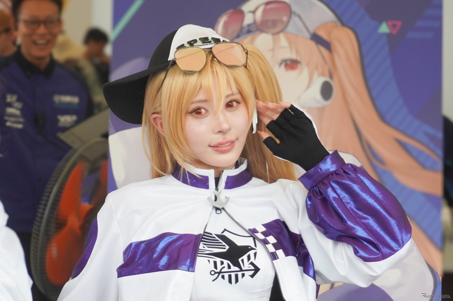 「クリーブランド」に扮する楪くれはさん（鈴鹿8耐2024）