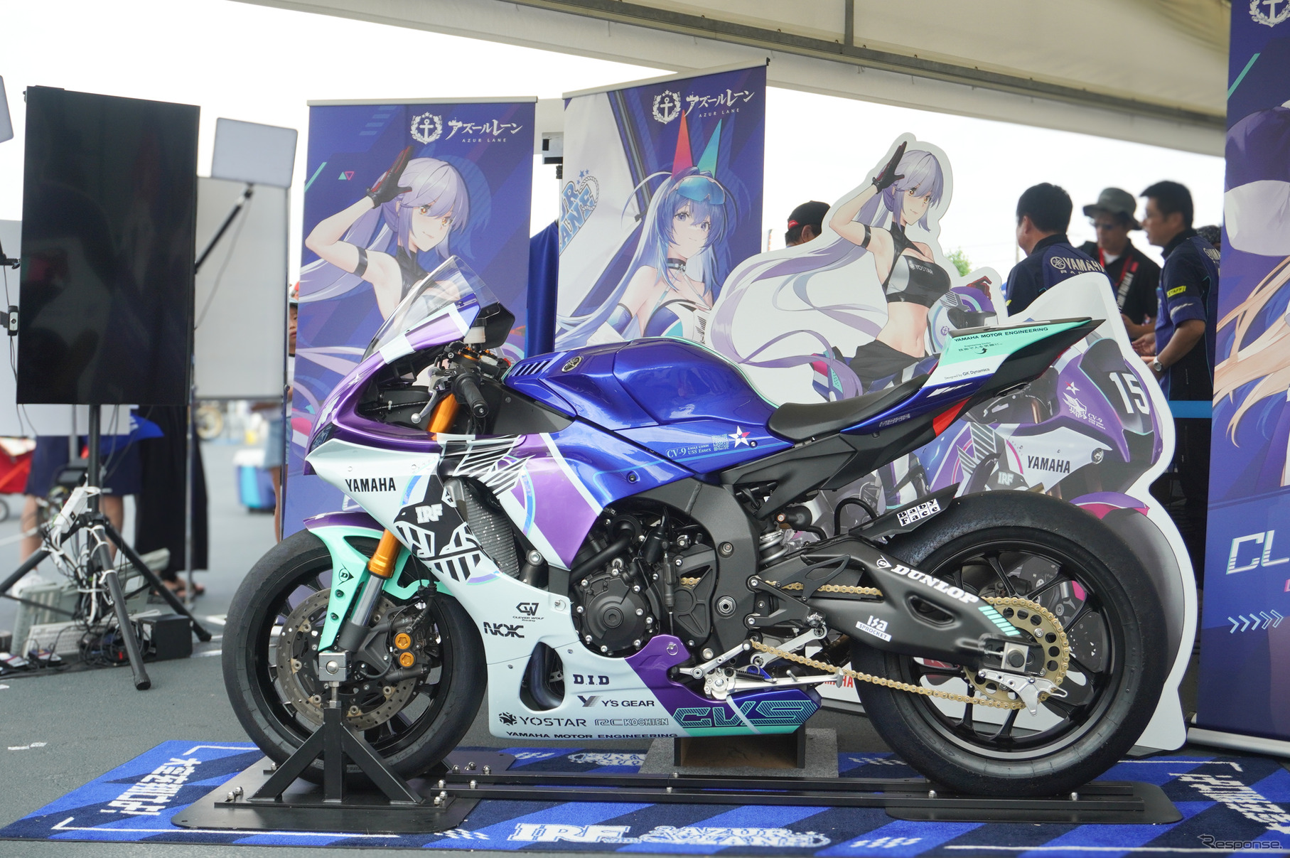 IRF with アズールレーンの参戦マシン「YZF-R1 ESSEX SP 2024Ver.」（鈴鹿8耐2024）