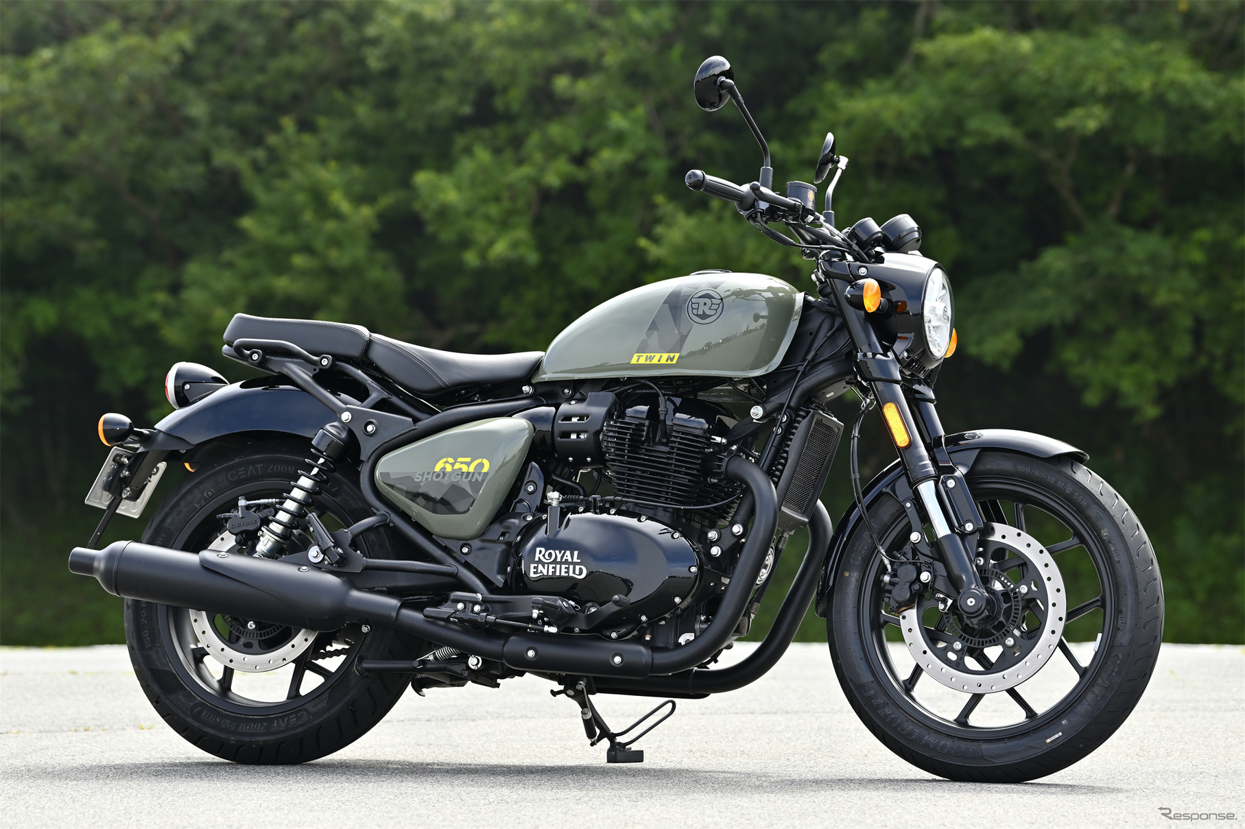 ロイヤルエンフィールド・ショットガン650(Drill Green)/99万5500円