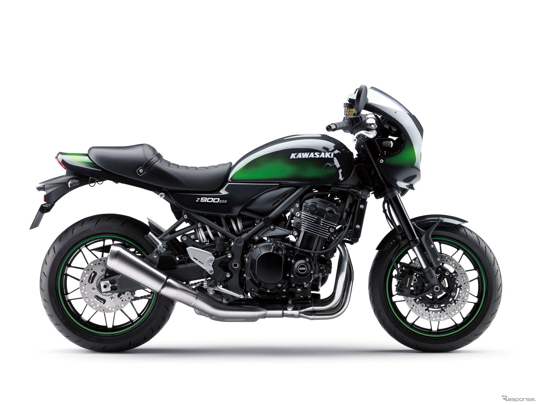 カワサキ Z900RS CAFE　エボニー×キャンディライムグリーン