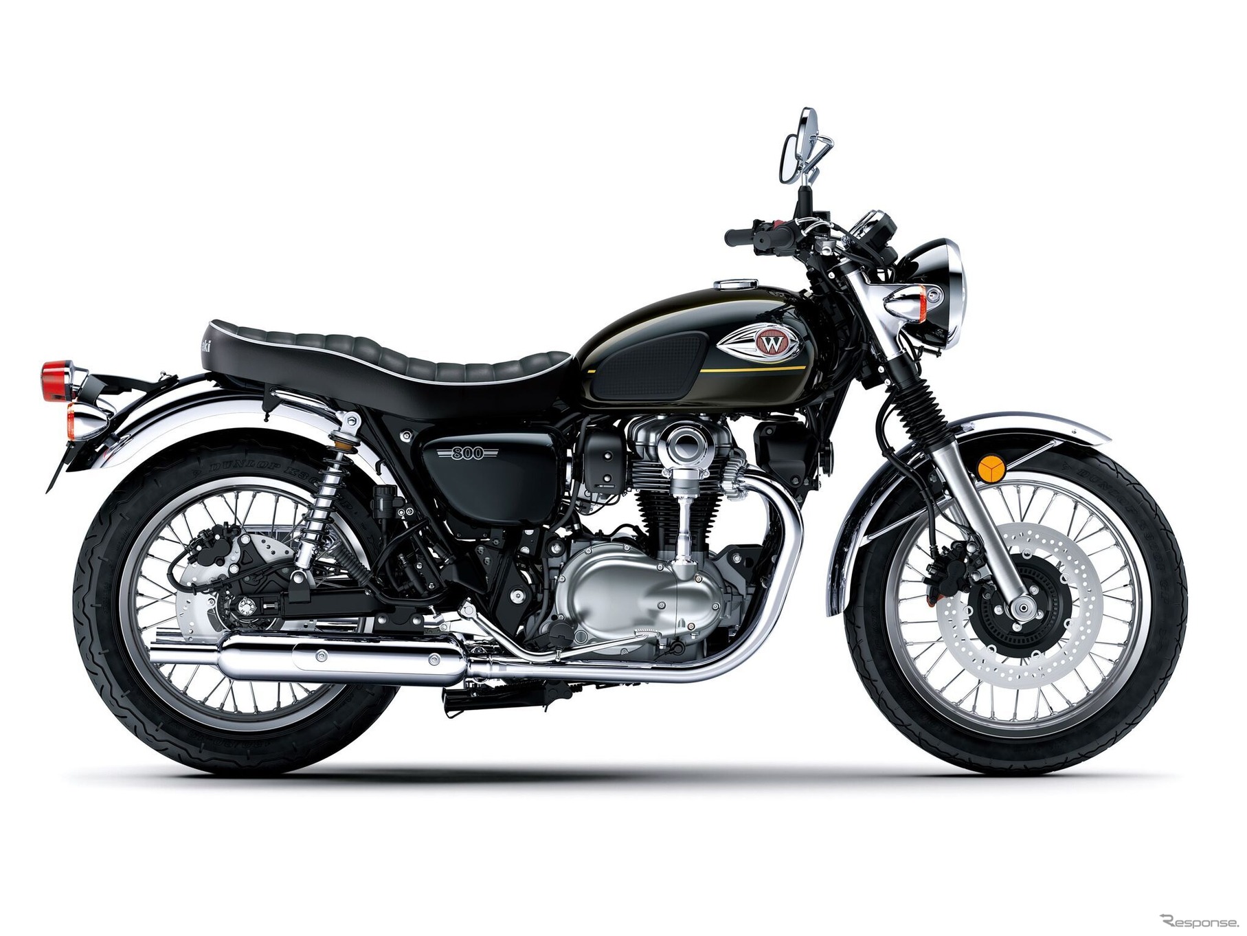 カワサキ W800 メタリックブリリアントゴールデンブラック×メタリックディアブロブラック