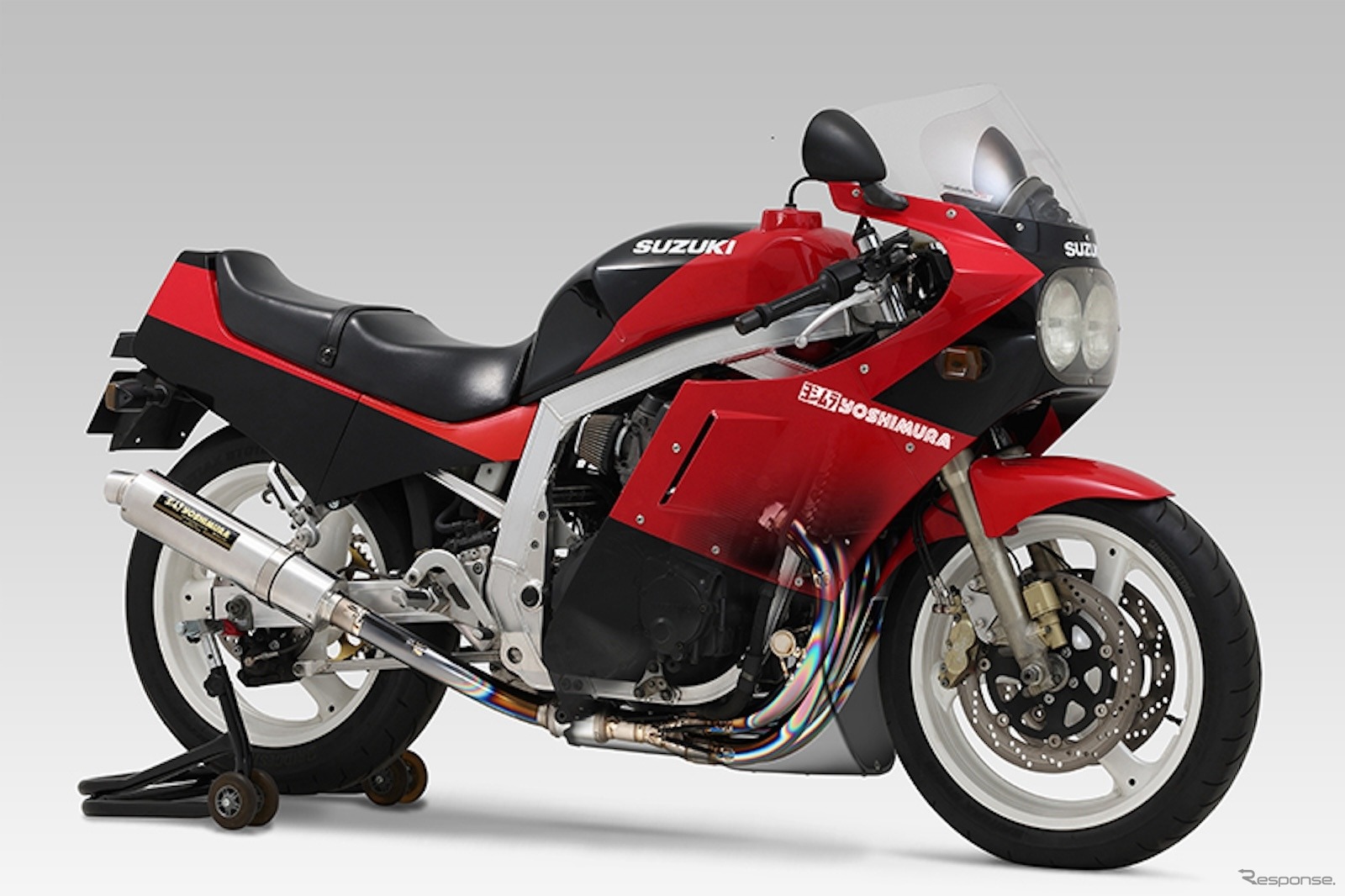ヨシムラから『GSX-R1100（GU74A）』用マフラー「手曲デュープレックス・チタンサイクロン・ボンネビル」発売