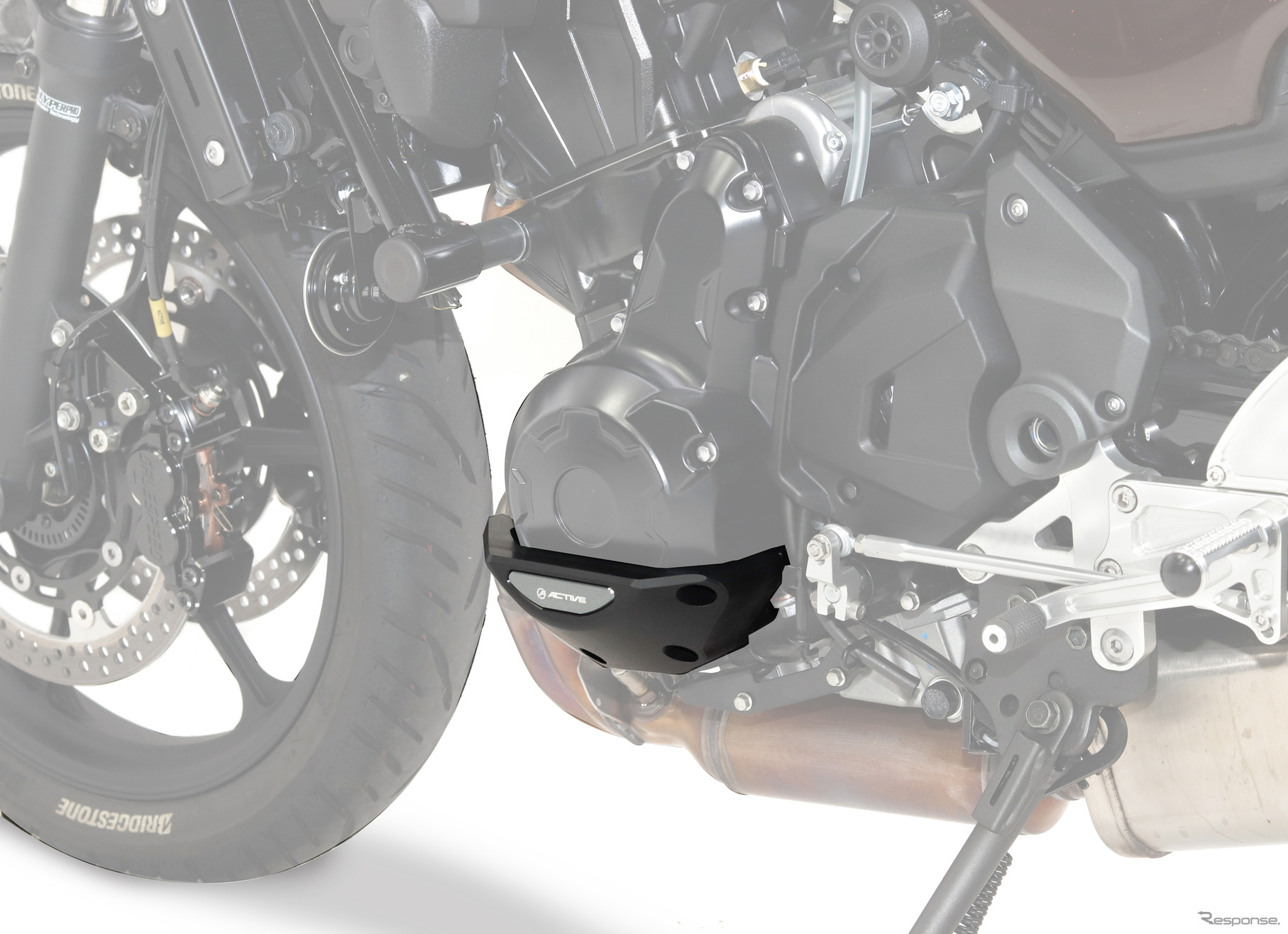 エンジンカバースライダーZ650RS装着例