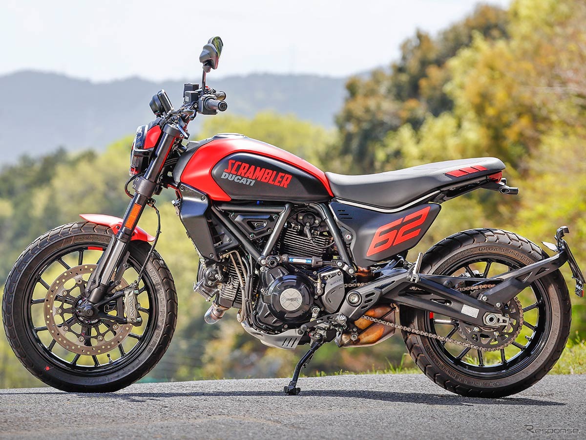 パフォーマンスダンパー　ドゥカティ・スクランブラー装着例