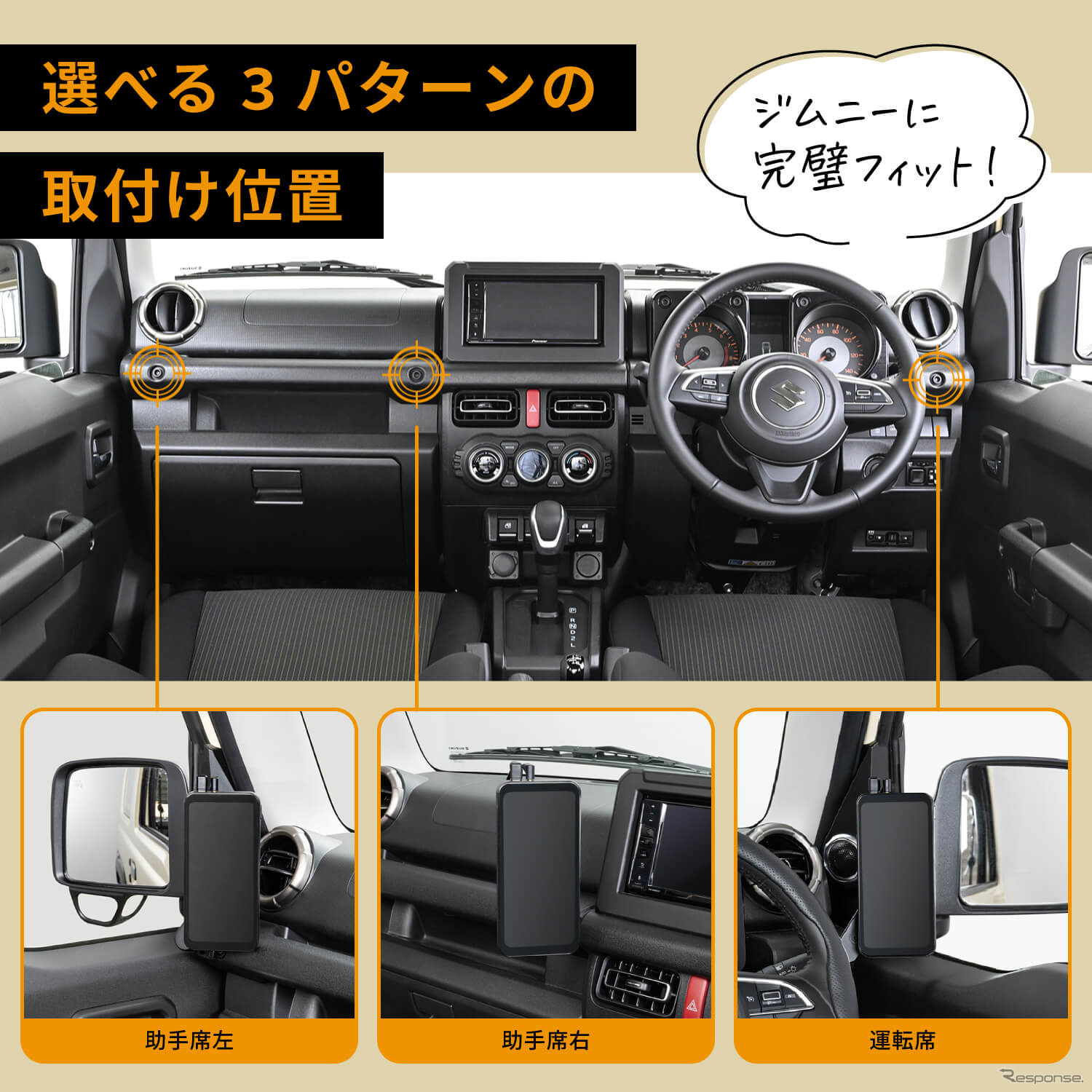 セイワからスズキ・ジムニー/ジムニーシエラ専用のデジタルサイドミラー「RAY18」が新発売