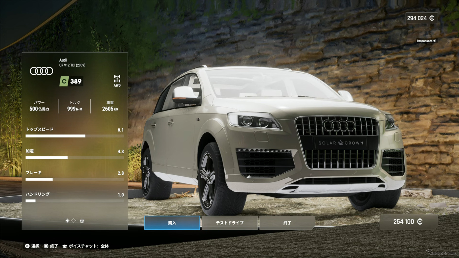 レベルを上げるとオフロードコースが解禁され、適した車両が販売されるディーラーがオープンする