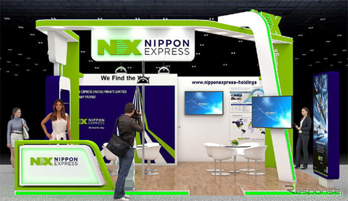 日本通運グループの「SEMICON India 2024」のブースイメージ