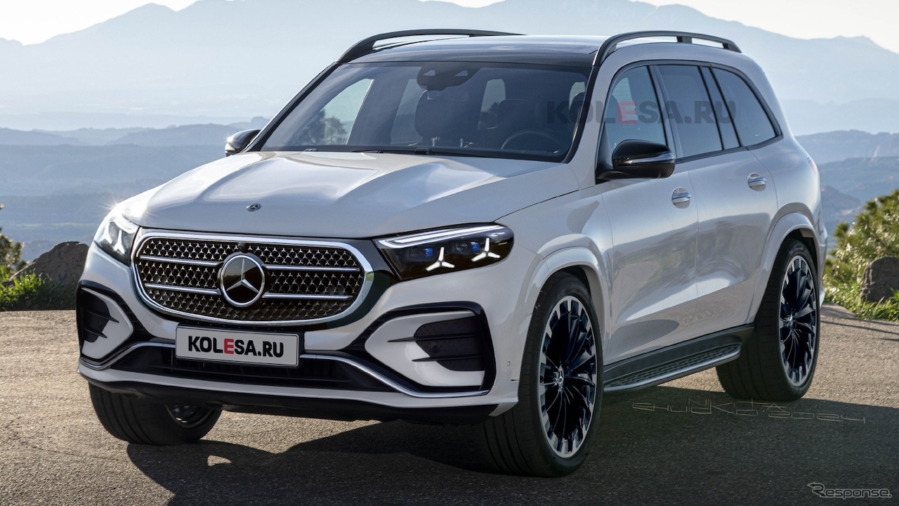 メルセデスベンツ GLS 改良新型の予想CG