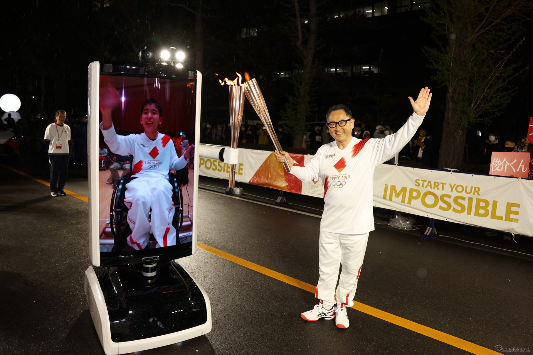 トヨタが五輪・パラの最高位スポンサー終了を正式表明。写真は「東京2020オリンピック」聖火ランナーをつとめた豊田章男氏（2021年）
