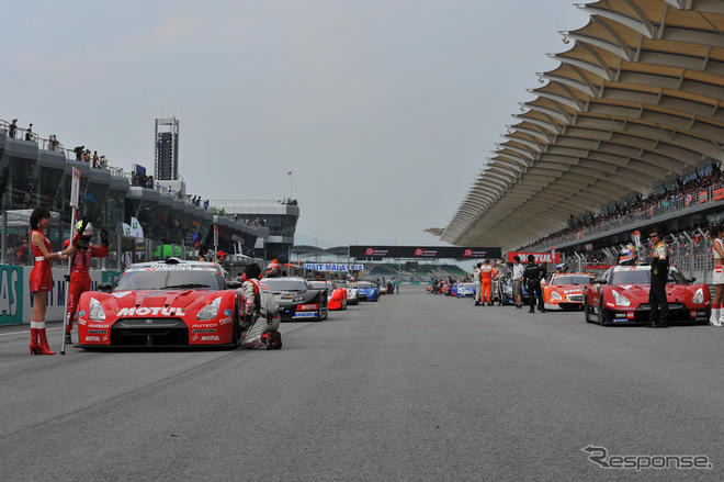 【SUPER GT 第4戦】決勝…次代の日産エース 安田、GT-R で熱暑のセパンを制す