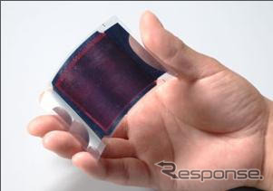 大日本印刷、50mm角程度の大型の有機薄膜太陽電池を開発