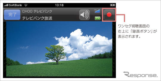 iPhone 3G にワンセグ録画機能を追加