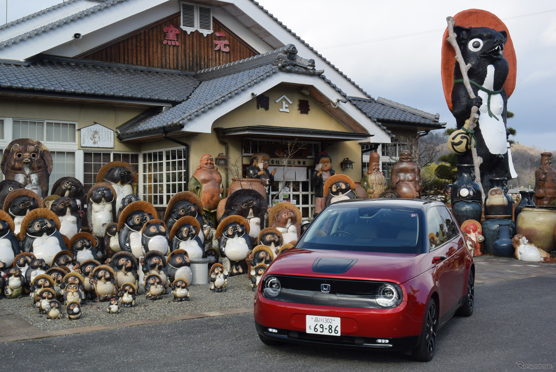 Honda e。滋賀・信楽高原にて